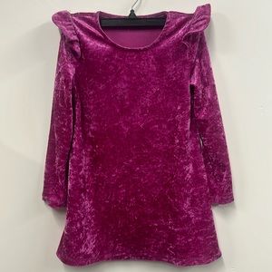 It’s our time pink velvet sparkle dress 6/7